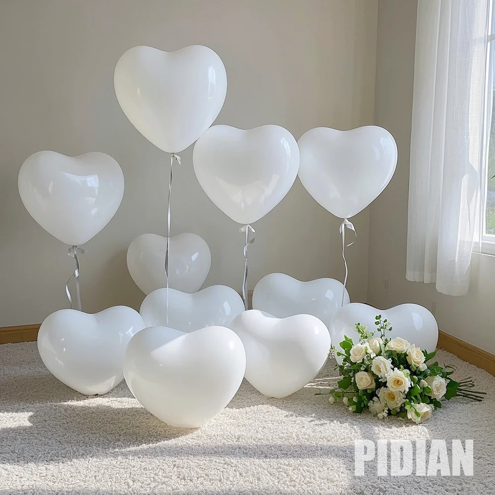 20/50/100 Stück gelbe Herz-Luftballons, matt, Geburtstagsfeier, Festival, Dekoration, Luftball, Valentinstag, Ballon, Liebesantrag, Ballon – Detail 5