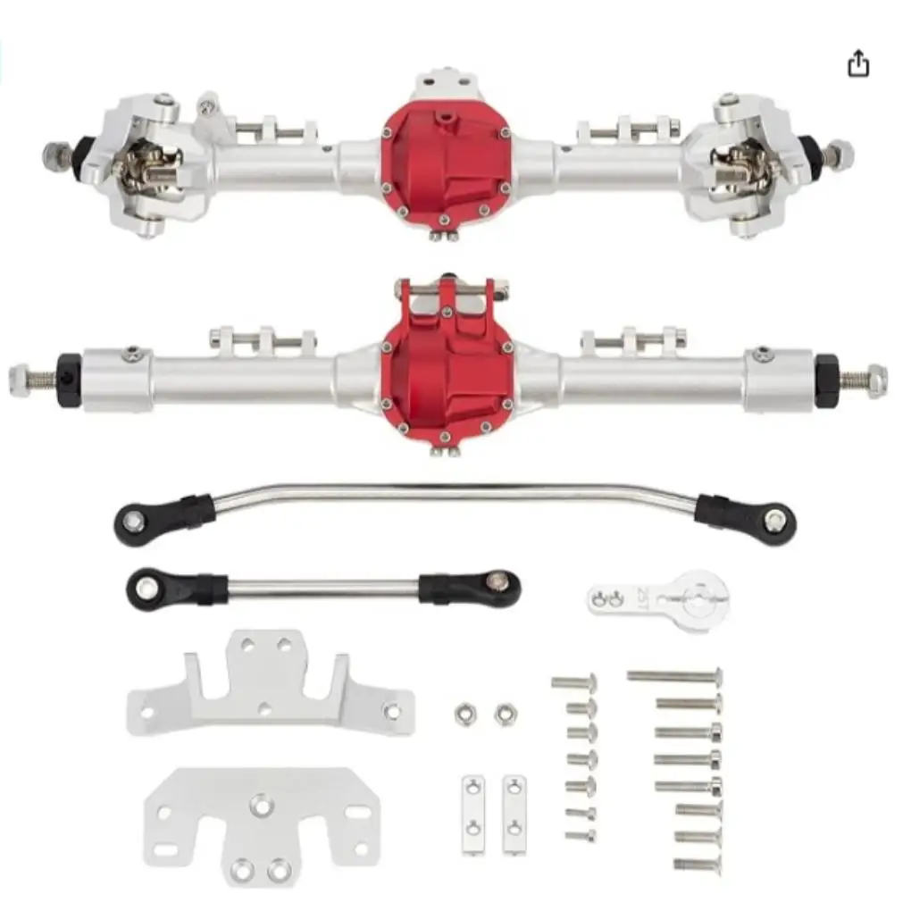 

RCGOFOLLOW протектор из алюминиевого сплава, защита передней и задней оси, передняя и задняя оси Rc для 1 10 Rc, передняя и задняя оси, осевой SCX10, серебристый