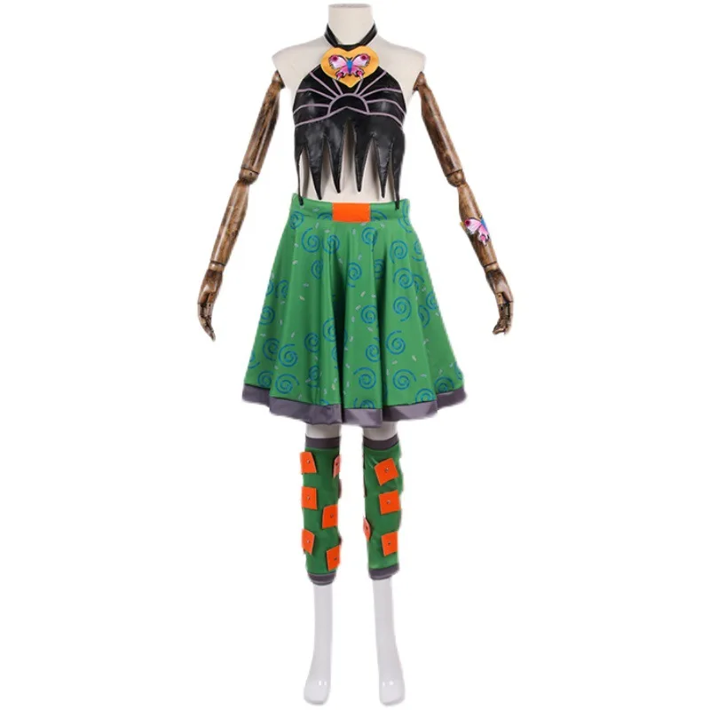 

Costume Top And Skirts Anime JoJo's Stone Ocean Jolyne Cujoh Cosplay Costumes Tube JoJo Exhibition Clothing