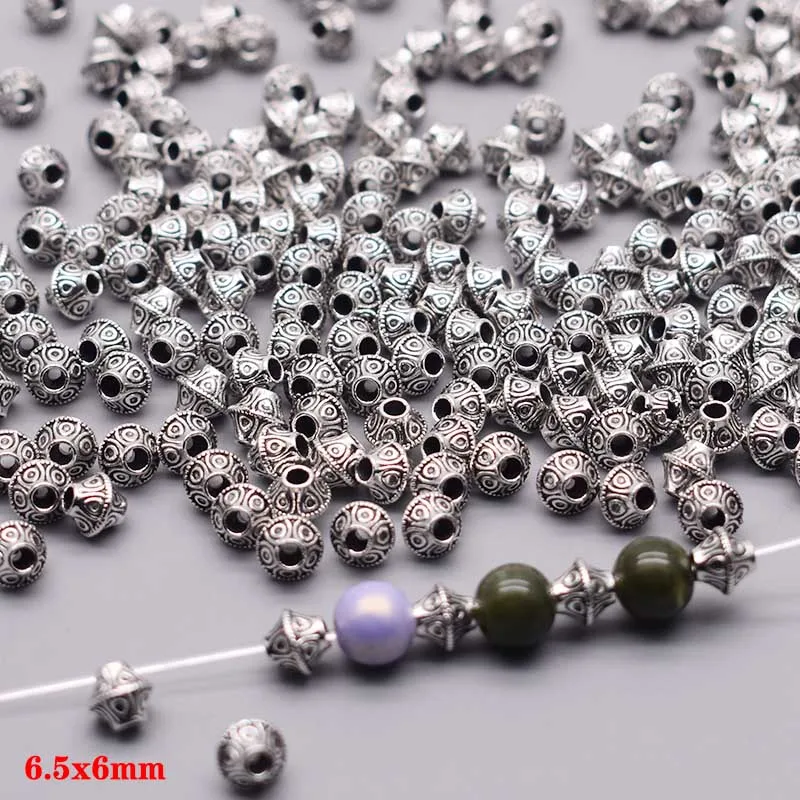 Lot De 30 Perles D'entretoise En Aluminium Noir Ovale 6 Mm - Pour Création De Bijoux DIY