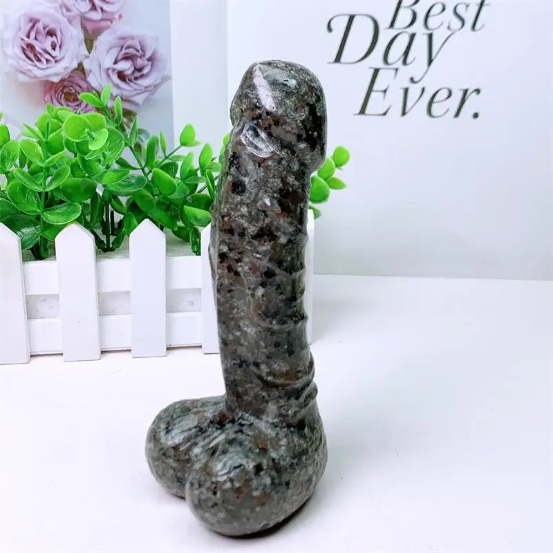 15cm Natural Yooperlite Crystal Quartz Carving Wicca Decor Carved Figurine Healing Halloween Gift 1pcs 4