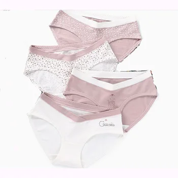 New arrived low waist 92% cotton 1-10 month Pregnant women underwear panties briefs spring summer L-XXL high quality 4pc/lot