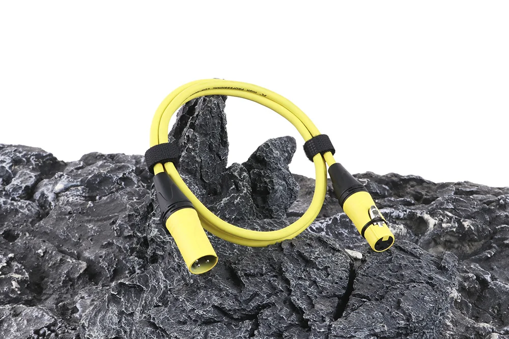 XLR-Kabel, 3-poliger Stecker auf Buchse, Kanonen-Mikrofonleitung für Pro-Aufnahmen, Verlängerungskabel, symmetrischer XLR-Mixer, Lautsprecher, Verstärker, Live – Detail 6