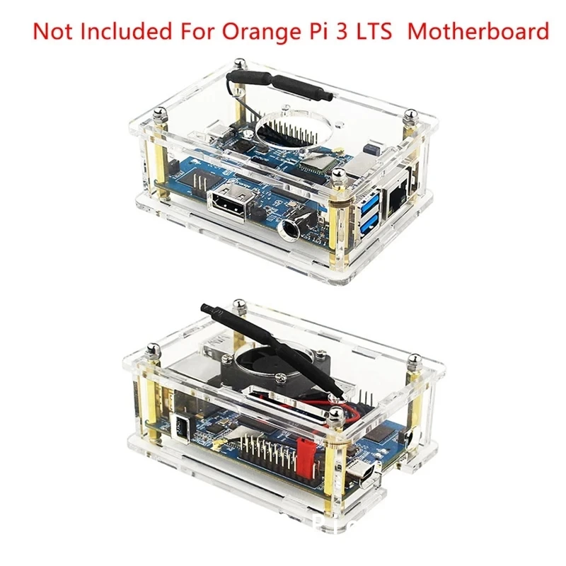 Orange Pi Case Transparent Acrylic Shell Box Protect Enclosure For Orange Pi 3 LTS orange pi case
