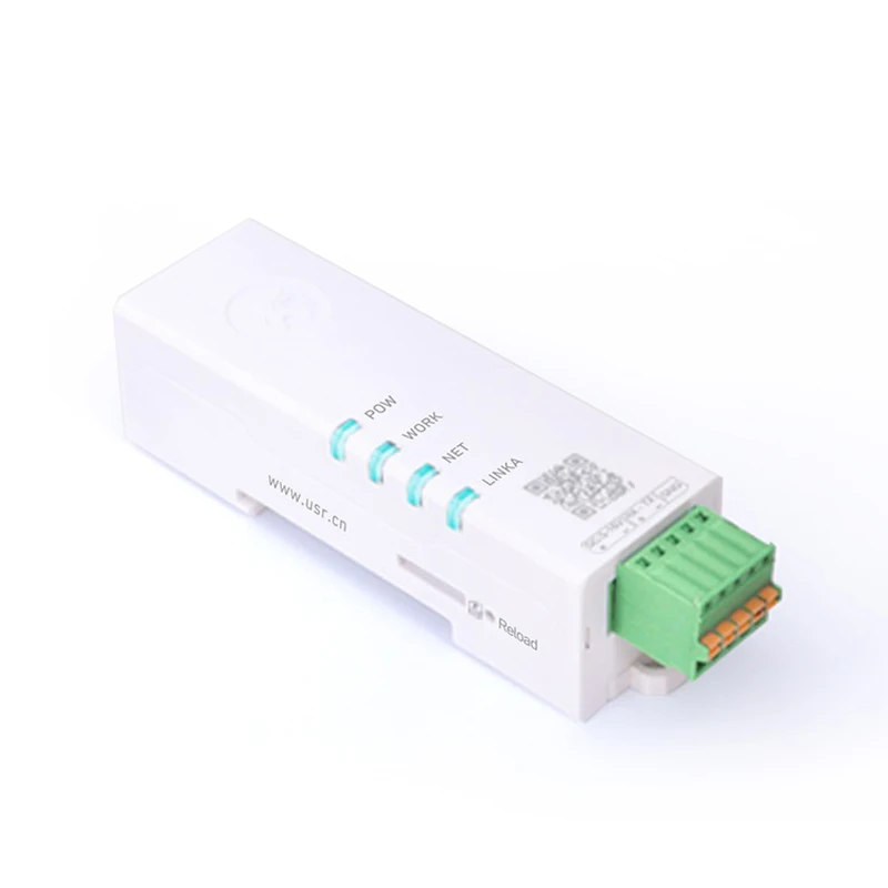 USR-DR154 Din-Rail 4G LTE Cat 1 Network Industrial Cellular Modem High Speed Supports RS485 Port with Slot for SIM card