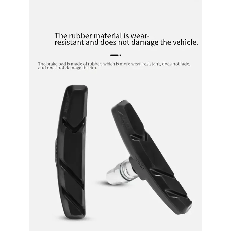 Bicycle Brake Leather Pair Silent V-brake Universal Card Mounted Bicycles Mountain Bikes Dead Speed Bikes