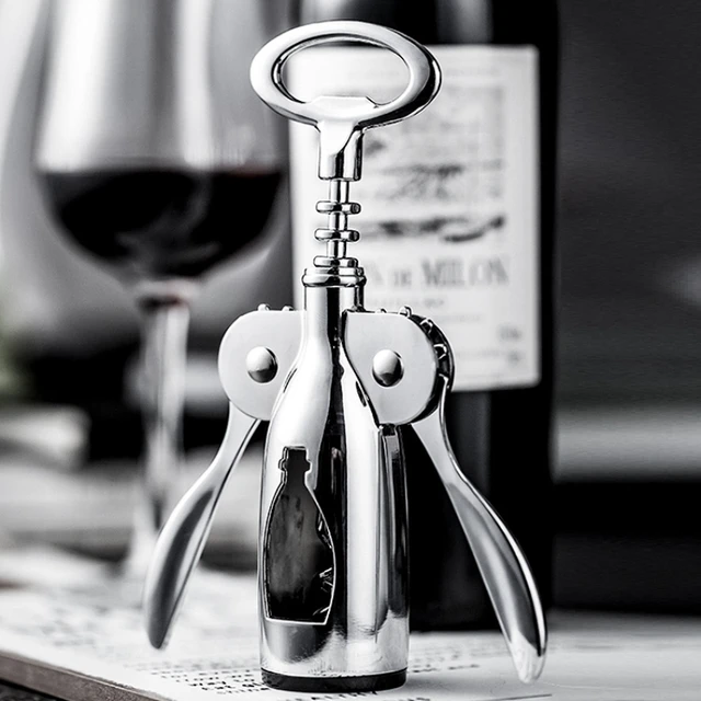 Wine Metal Bottle Opener Portable Manual Modern Self Defense Bottle Opener  Useful Gadgets Sacacorchos Vino Kitchen Tools