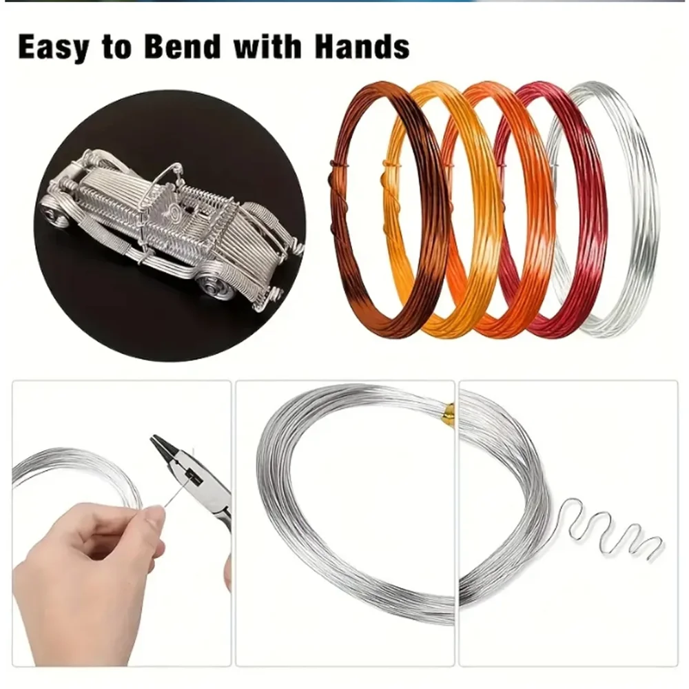 BEADNOVA Blumendraht 18 Gauge – 50 Stück, 40 Cm, Braun Für Floristik & Basteln