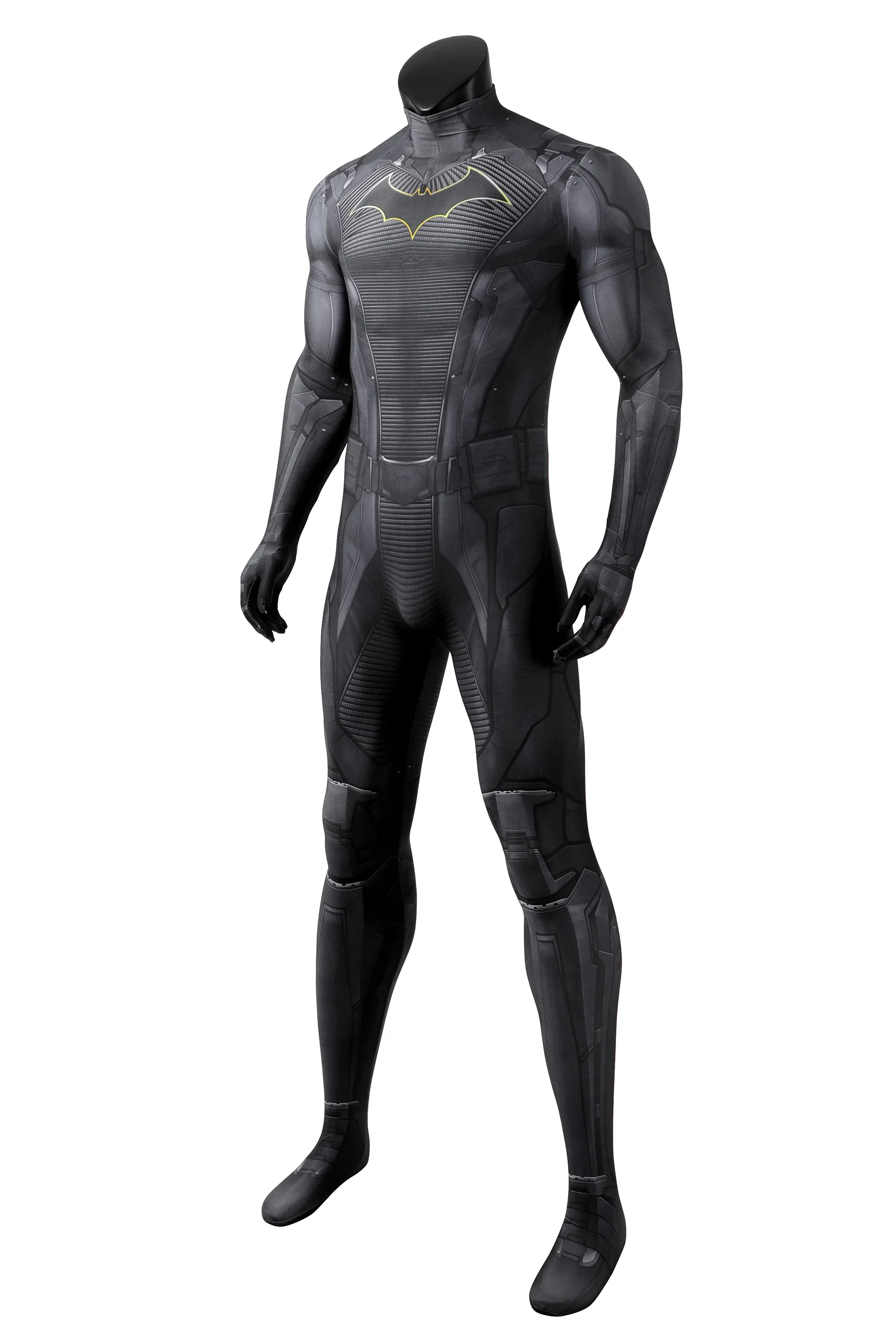 DC-Inspired Batman Spandex Bodysuit Cosplay Costume for Adults and Kids
