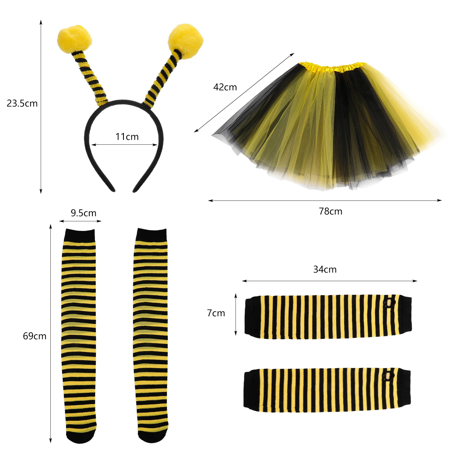 Fascia Per Capelli Con Ali Da Ape – Costume Ape, Cosplay, Fata, Farfalla – Per Bambine E Ragazze