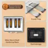 4 Slice Toaster Touch Screen Control 4 Wide Slot Stainless Steel Smart Bread Toaster for Bagel Muffin Waffle Dual Control Pannel 4