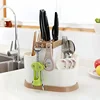Knife Holder Multi-purpose Tableware Draining Rack Kitchen Cutlery Storage Cylinder Storage Box Storage Rack Shelf For Knives 2