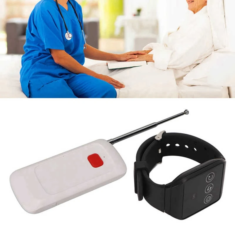 Wireless Caregiver Pager Wireless Nurse Call System Alert Button Waterproof for Home Hospital wireless nurse call system