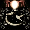 1pc Tarot card tablecloth, moon phase flowers, pagan card game decoration, altar tablecloth, witchcraft decoration tablecloth 5