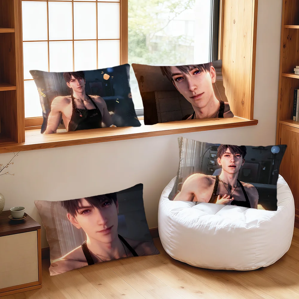 Caleb apron love and deepspace 쿠션 커버 직사각형 베개 커버 홈 소파 거실 기숙사 침대 옆 호가르 베개 커버 선물