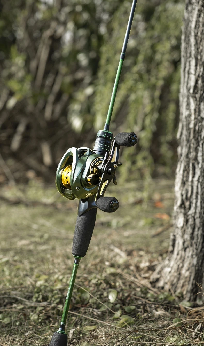 Fishing Set 7.2:1 Micro-Throwing Fishing Reel 1.68/1.8m Fishing