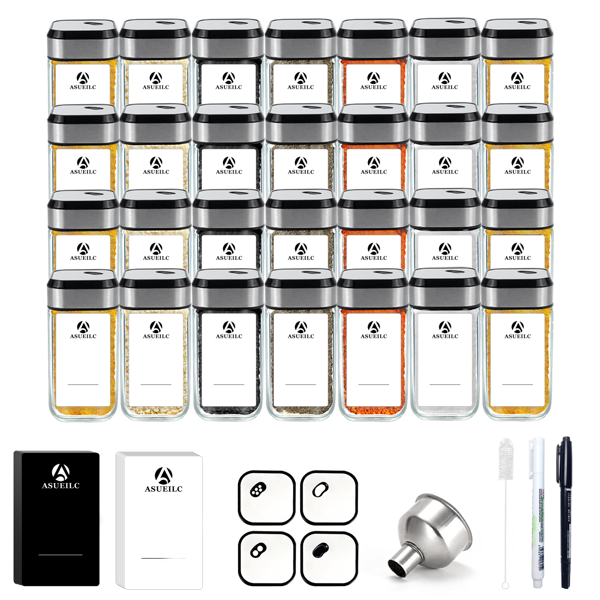 SAEIV Square Spice Jar Set 120ml