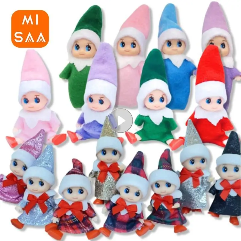 Natale Baby Elf Dolls Bambole Di Peluche Baby Elves Bambine E Ragazzi Regalo Sullo Scaffale Natale Capodanno 2024 Decorazioni Casa