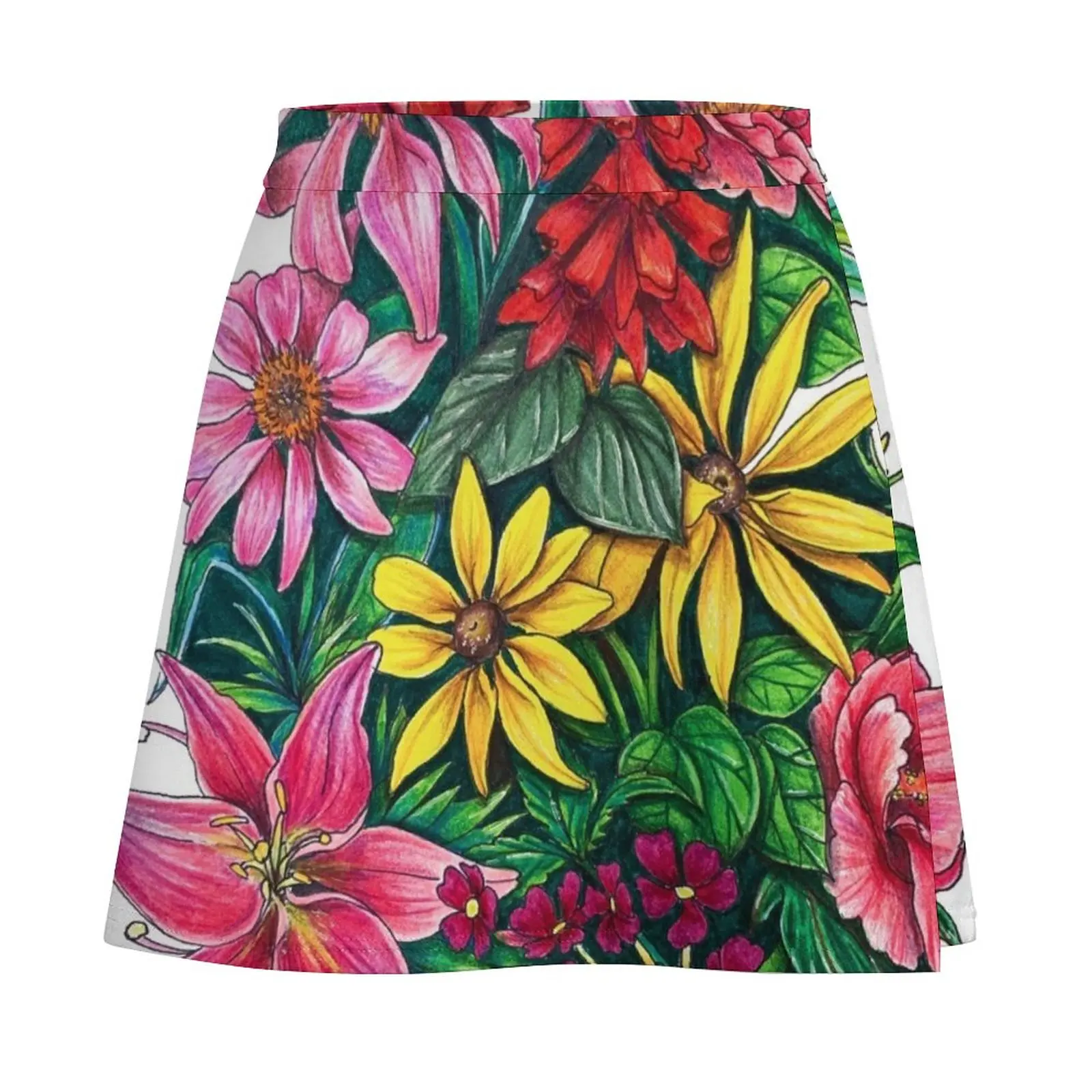 Garden Collage Mini Skirt micro mini skirt extreme skirts women summer 2024 korean ladies summer