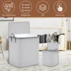 4Pcs Foldable Storage Bags Portable Large Capacity Comforter Storage Bins with Handles & Zipper for House-Moving Traveling Daily 2