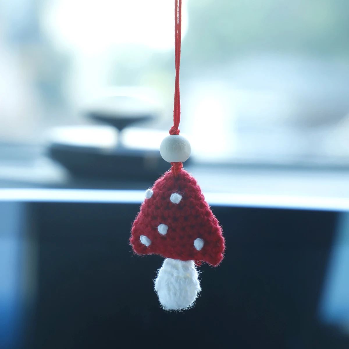 

Mushroom Car Ornament Accessories for Rearview Mirror Hanging car Charm Gift for her House Mushroom Baby kids Room Decoration