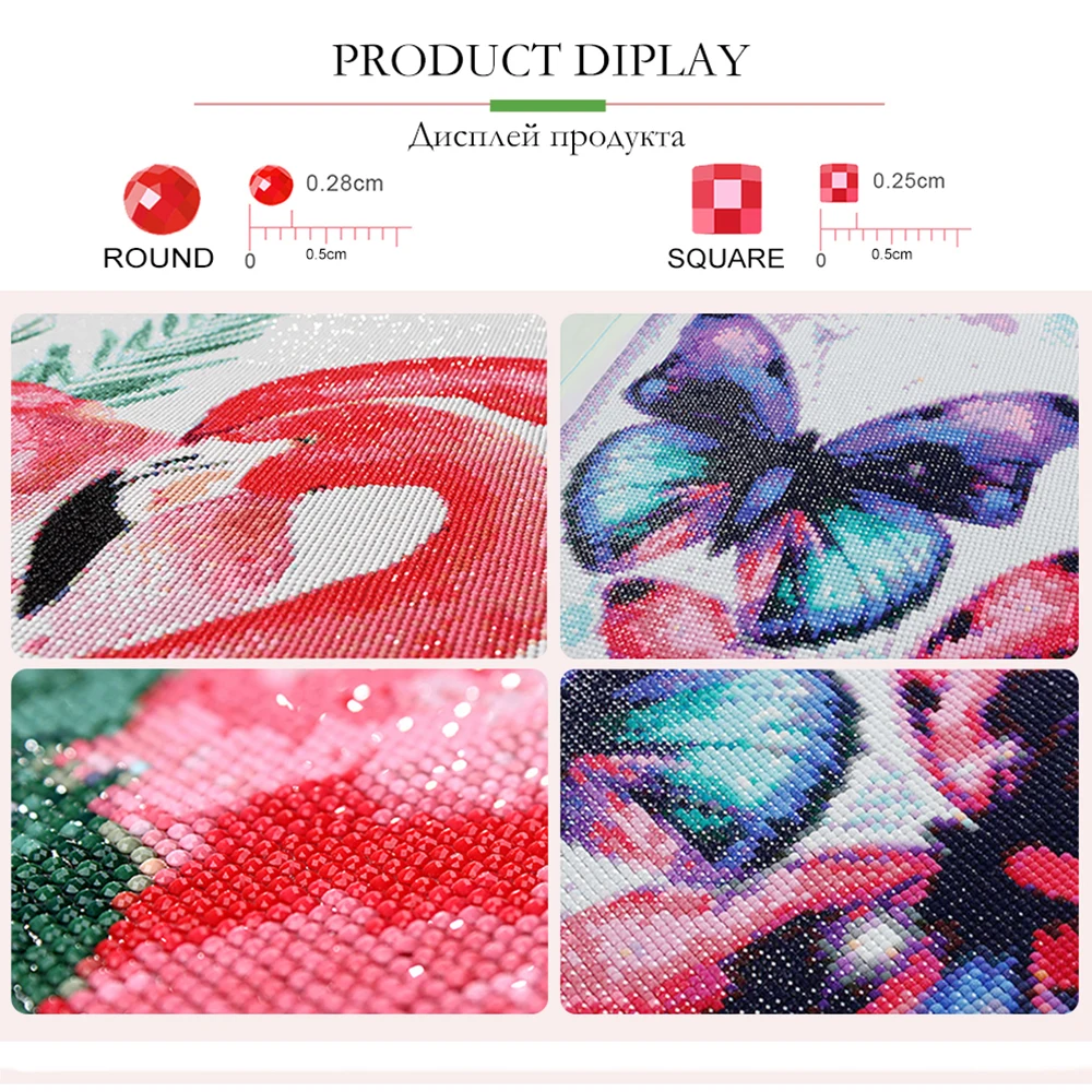 5D DIY AB Diamond Painting Cartoon Landscape Art Picture Full Diamond Mosaic Embroidery Flower Cross Stitch Set Home Decoration - 4