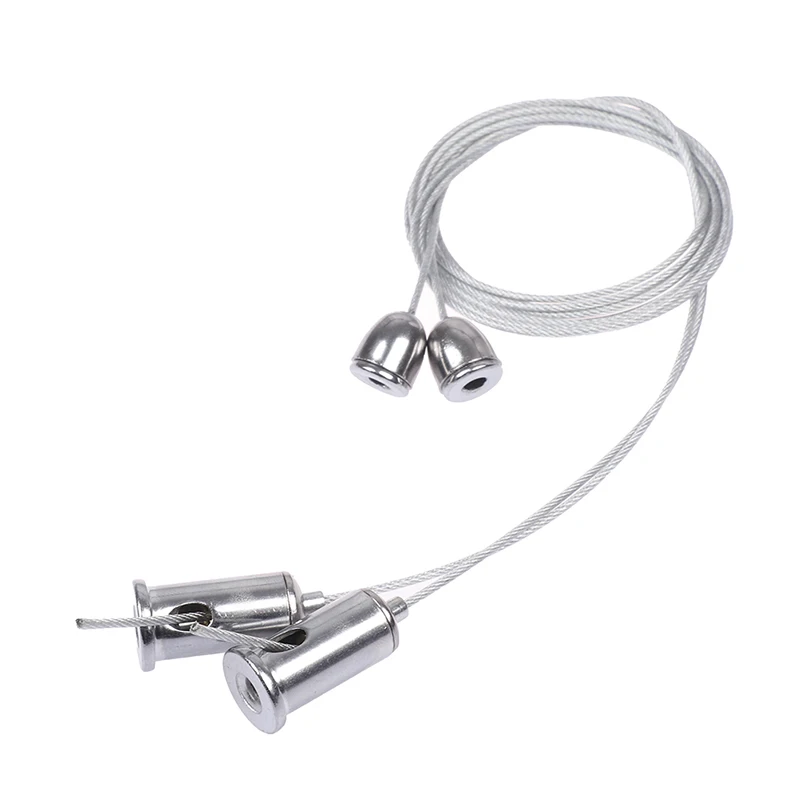 2 Wires/set 1m Steel Cable For Lifting Various Panel Lights Office Lighting Fittings steel cable for lighting