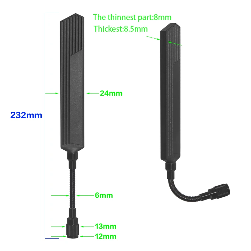 LORA 868MHZ/915MHZ 고이득 장거리 수신 및 송신 무선 장치 신호 강화 스프링 카멜 노즈 안테나