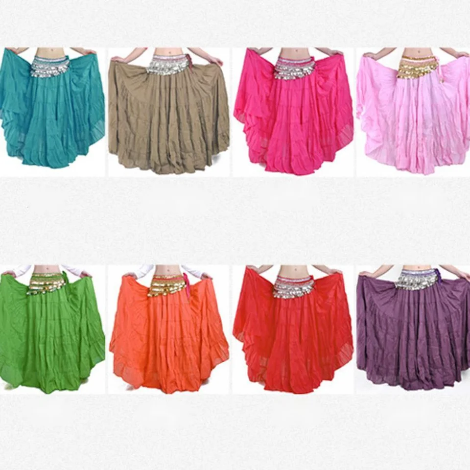 Gonna In Raso Per Danza Del Ventre Gonna Lunga Da Ballo For Donne - Foto 2