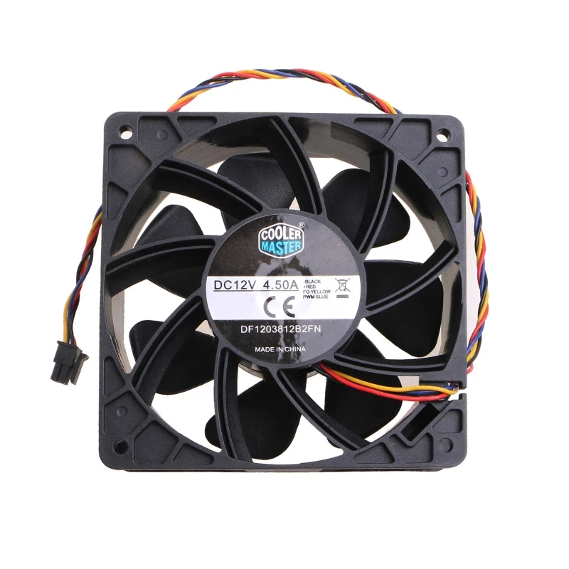 

High Speed 120mm Cooling Fan 12cm DF1203812B2FN for Dc 12V 4.50A 120X120X38mm for AVALON Miner Cooler