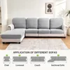 Jacquard Stretch Fabric Sofa Cover Plain Seat Couch Covers for Sofa Living Room Removable Seat Case Chaise Lounge Slipcover Pets 5