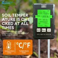 High Accurancy Soil PH Tester Soil Moisture/PH/Temperature Sunlight Intensity Testers Garden Planting Soil Detector Soil PH Test 2