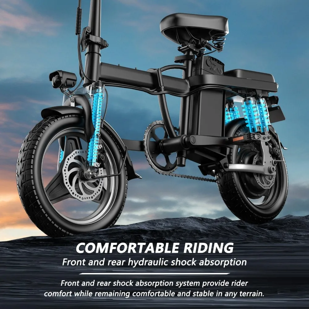 Electric Bike Adults Folding 500W Motor 14