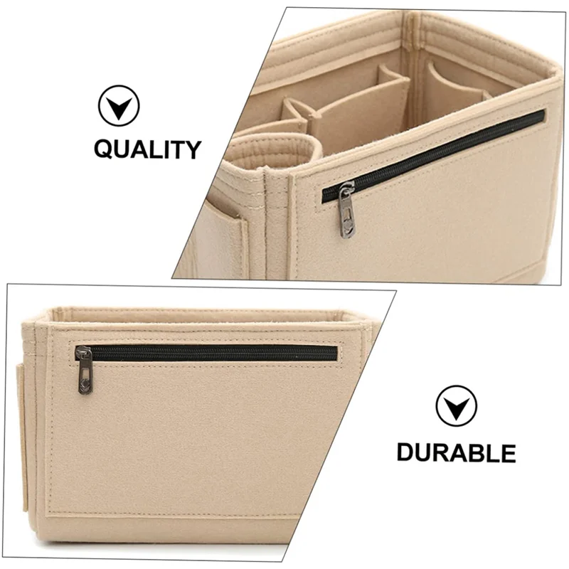 Storage Bag For Women Makeup Bag Felt Cosmetic Bag Multi-Function Storage Bag Felt Storage Box Storage Bag
