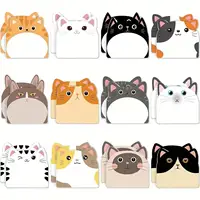 12pcs Sticky Notes Cute Cat, Creative Journal Convenience Stickers Suitable For Notebook And All Kinds Of Note Taking Occasions 1