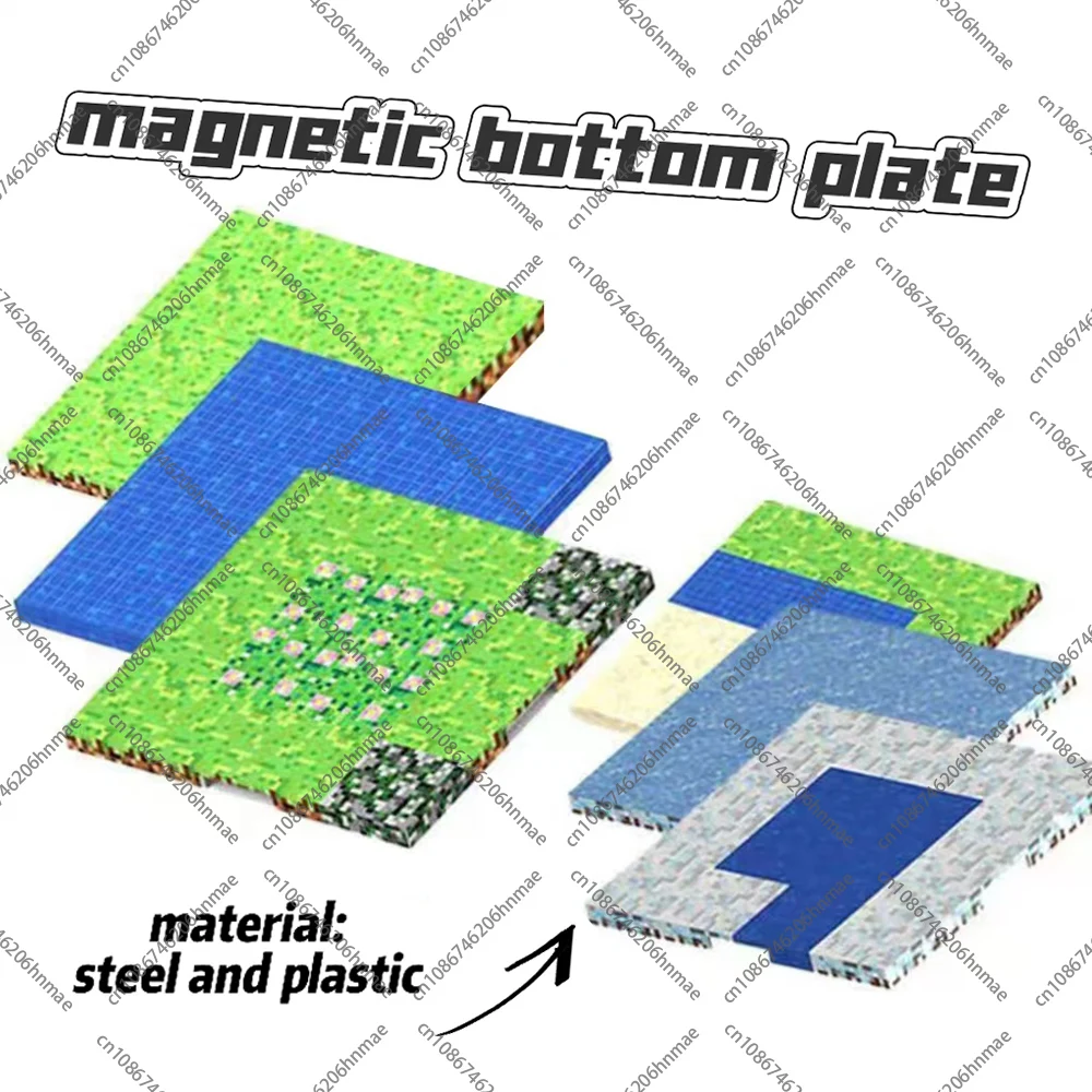 Magnetic Base Plate Match Mine World Building Blocks Toys for Boys and Girls 3+ DIY Children Toy