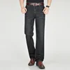 Black Summer Jeans 117CM Extra Long Tall Men Straight Thin Stretched High Waisted Male Denim Trousers Plus Size 42 44 Large Pant 2
