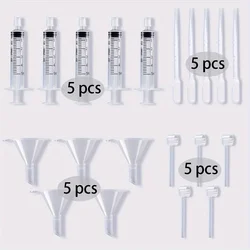 Deluxe Perfume Accessory Kit with Funnel, Pipette, Dropper, and Syringe - Perfect for Travel and DIY Cosmetics (Clear)
