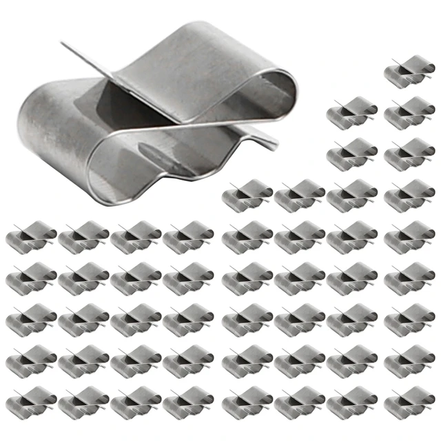 Kit de Clips de câbles en acier inoxydable, 50 pièces, Clip de fil pour panneau solaire, Module PV, gestion des fils pour Application solaire, remorque de bateau 1