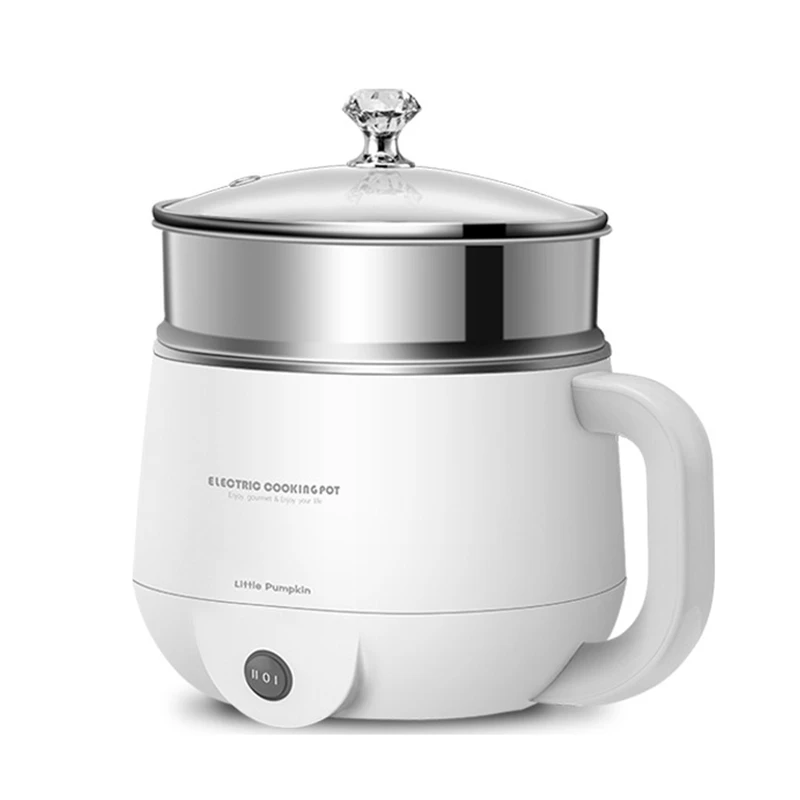 MJ 6818 olla eléctrica multifuncional de acero inoxidable, 1,2l eléctrica de olla caliente, Mini olla arrocera para dormitorio y oficina, disponible| | AliExpress