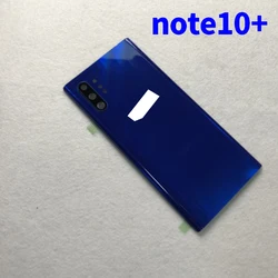 Enhanced Battery Back Cover with Camera Glass Lens Frame (Note 10 plus blue)