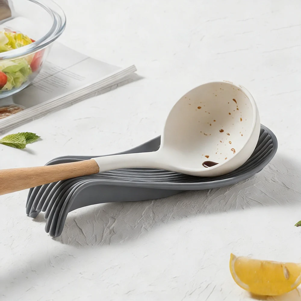 Silicone Heat-Resistant Spoon and Cutlery Holder