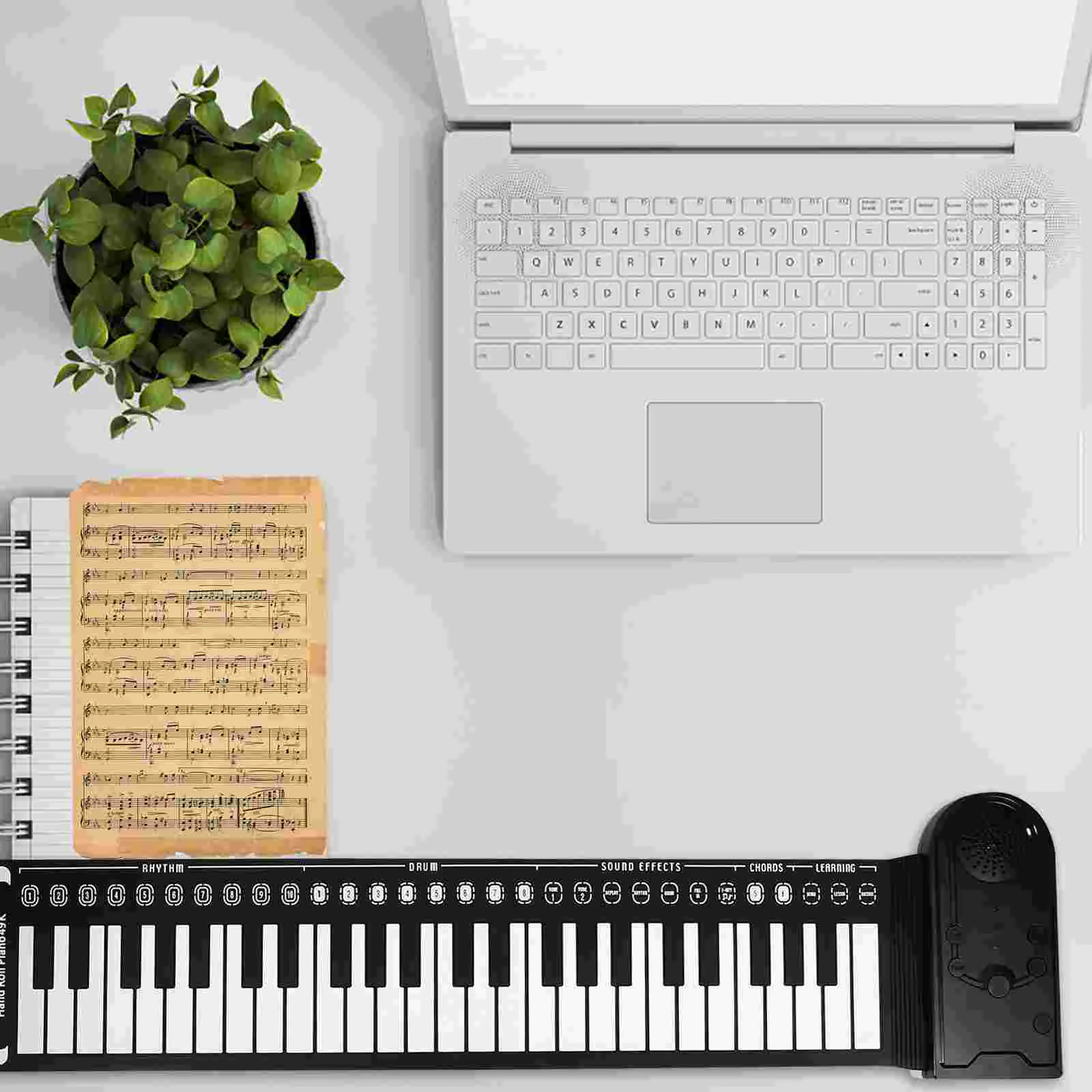 1PCS Piano keyboardist electronic out digital roll pad foldable electric piano rolled
