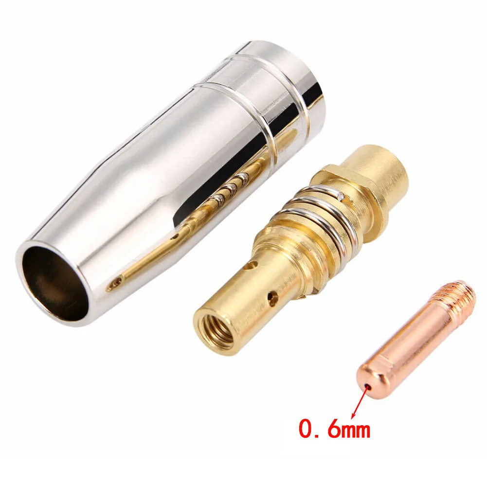 3pcs Binzel 15AK Torch Welding Accessories Nozzles Contact Tips For MIG Welder  0.6mm/0.8mm/ 0.9mm/1.0mm/1.2mm