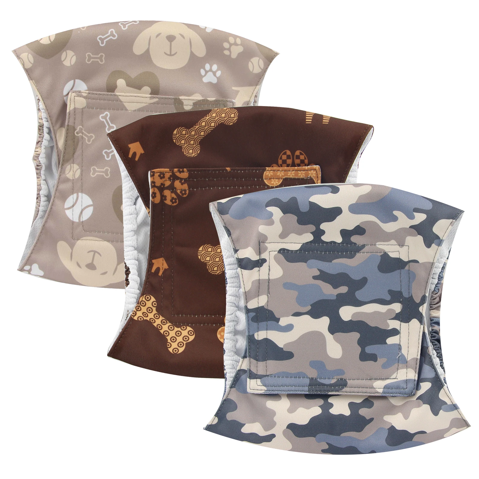 1/3Pack Male Dog Belly Bands Adjustable Cartoon Printing Reusable Wrap Diapers for Male Dogs Washable Puppy Physiological Pant dog diapers,pet diapers,dog nappies