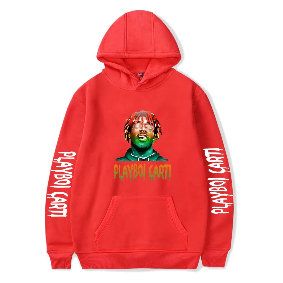 Playboi Carti Custom Printed Tracksuit Hoodies Women/Men Long Sleeve Hooded Sweatshirts Harajuku Casual Streetwear Clothes
