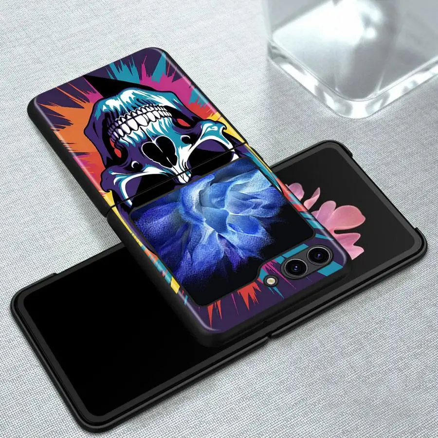 Skeleton Cool Flip Phone Protective Case - Stylish Back Cover