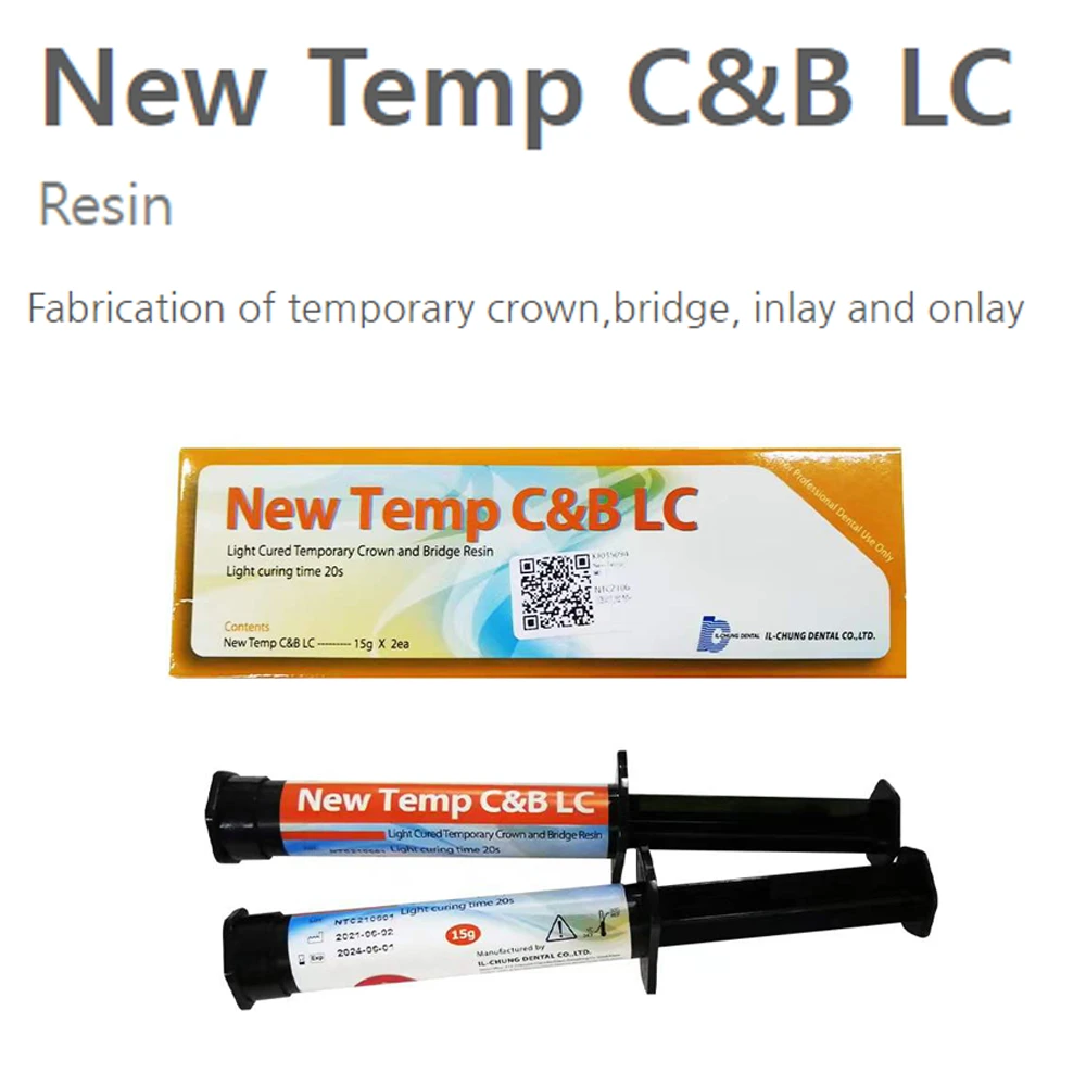 Light Cure Temporary Crown And Bridge Resin Composite Dental Material