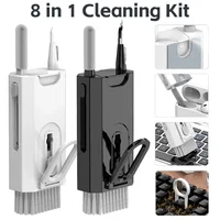 8 in 1 Cleaning Kit Computer Keyboard Cleaner Brush Earphones Cleaning Pen For Headset iPad Phones Cleaning Tools Keycap Puller 1