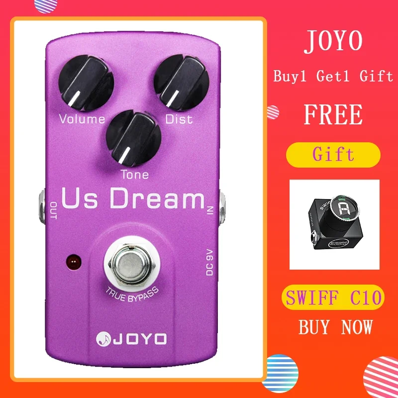 joyo-jf-34-us-dream-педаль-для-создания-гитарных-эффектов-с-высоким-коэффициентом-искажения-приводной-трубчатый-усилитель-имитация-гитарных-частей